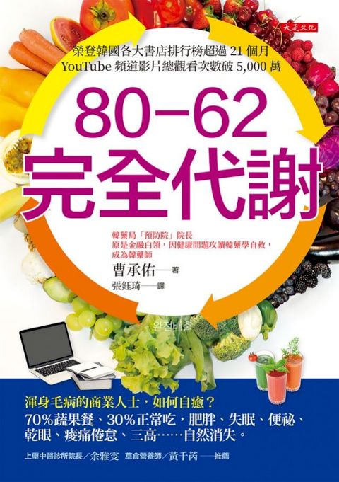 80-62 完全代謝：渾身毛病的商業人士，如何自癒？70％蔬果餐、30％正常吃，肥胖、失眠、便祕、乾眼...