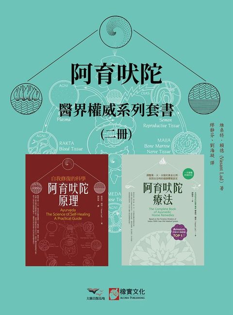 【阿育吠陀醫界權威系列套書】（二冊）：《阿育吠陀原理（二版）》、《阿育吠陀療法（二版）》(Kobo/電子書)