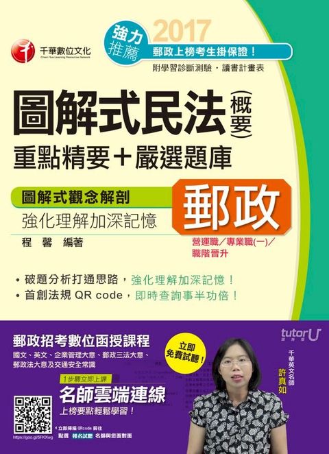 106年圖解式民法(含概要)重點精要+嚴選題庫[郵政招考](千華)(Kobo/電子書)