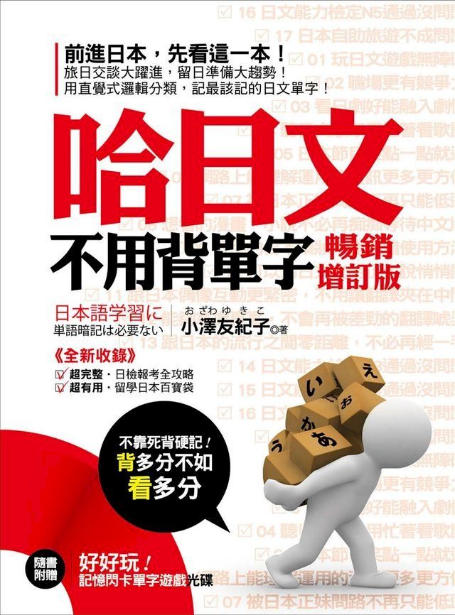  哈日文不用背單字（附贈：好好玩記憶閃卡單字遊戲光碟）(Kobo/電子書)