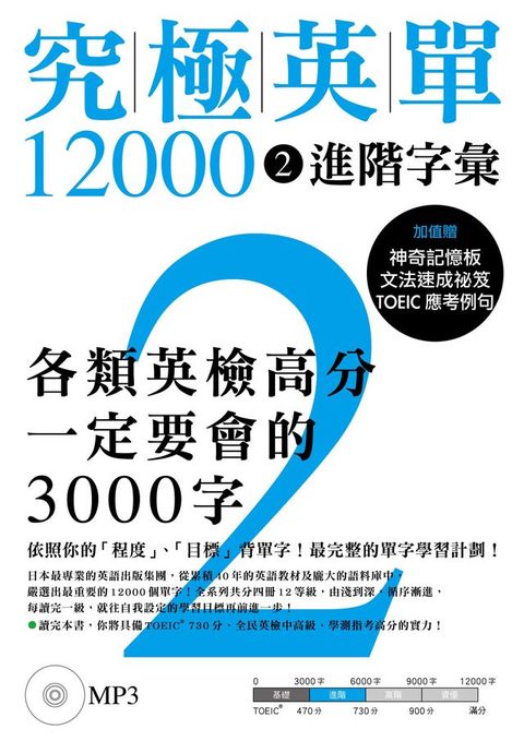 究極英單12000 [2]：進階字彙（「聽見眾文」APP免費聆聽）(Kobo/電子書)