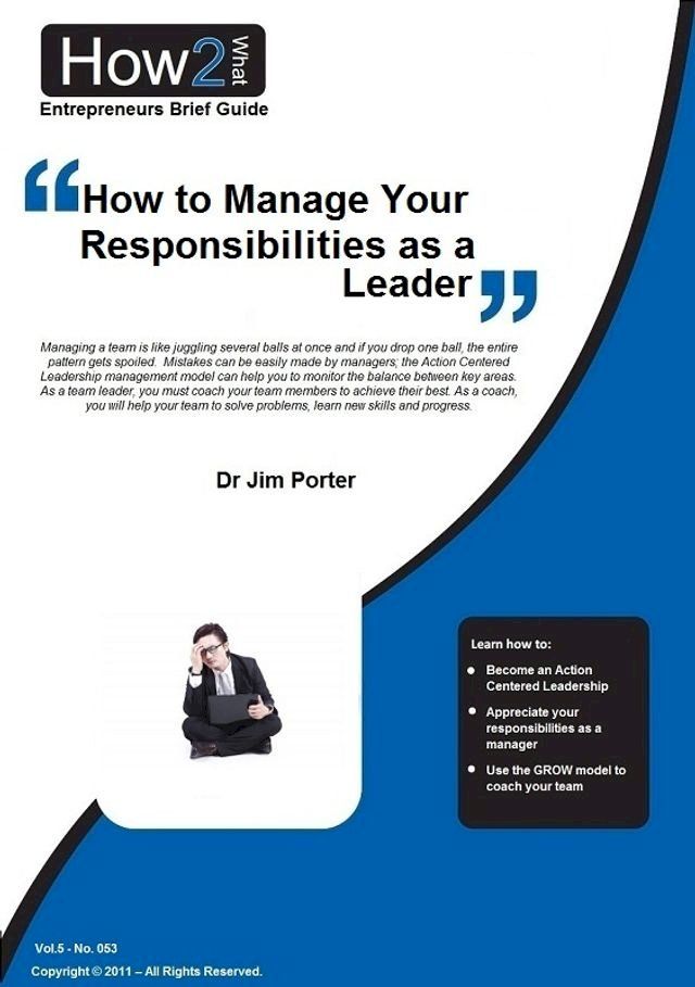  How to Manage Your Responsibilities as a Leader(Kobo/電子書)