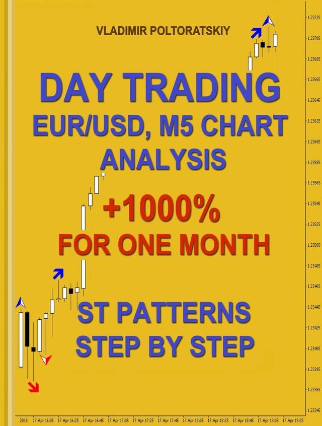  Day Trading EUR/USD, M5 Chart Analysis +1000% for One Month ST Patterns Step by Step(Kobo/電子書)