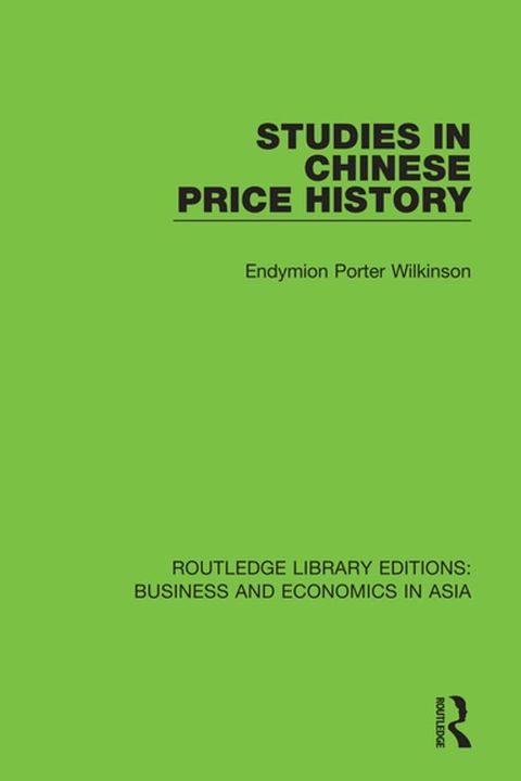 Studies in Chinese Price History(Kobo/電子書)