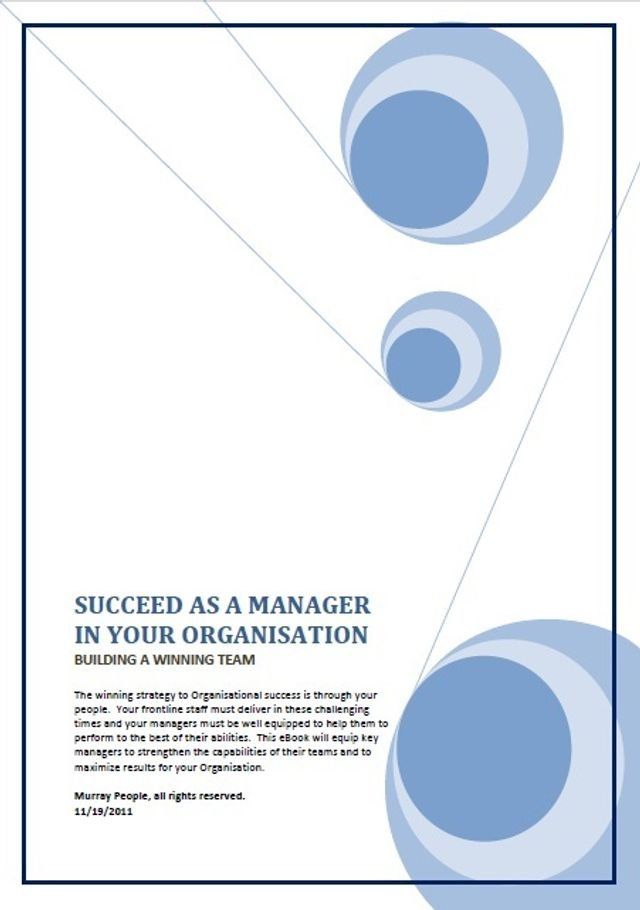  Succeed as a Manager in your Organisation - Building a Winning Team(Kobo/電子書)