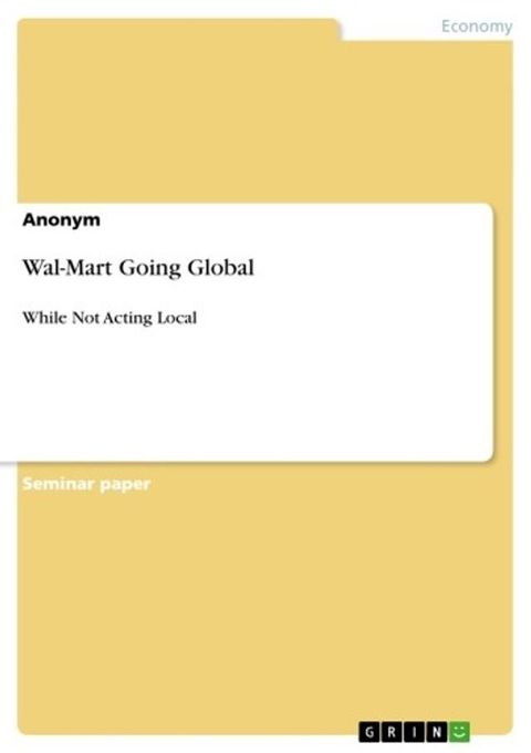 Wal-Mart Going Global(Kobo/電子書)