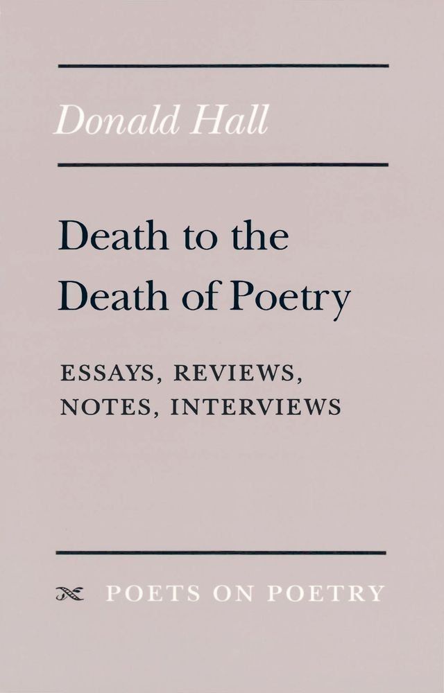  Death to the Death of Poetry(Kobo/電子書)