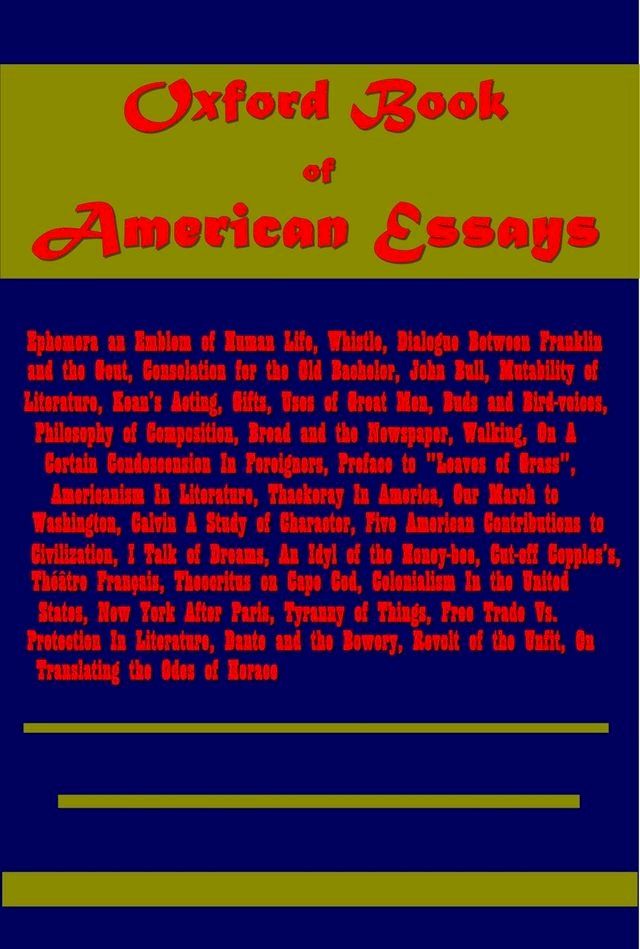  Oxford Book of American Essays(Kobo/電子書)