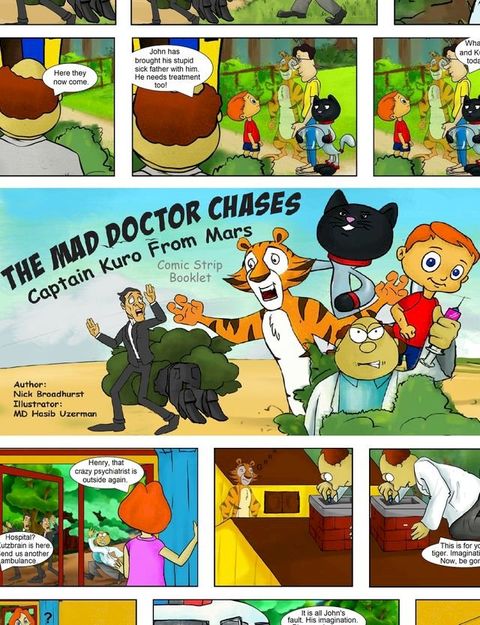 The Mad Doctor Chases Captain Kuro From Mars Comic Strip Booklet(Kobo/電子書)