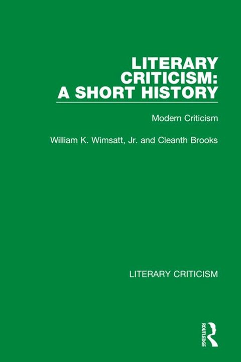 Literary Criticism: A Short History(Kobo/電子書)