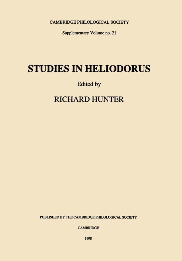  Studies in Heliodorus(Kobo/電子書)