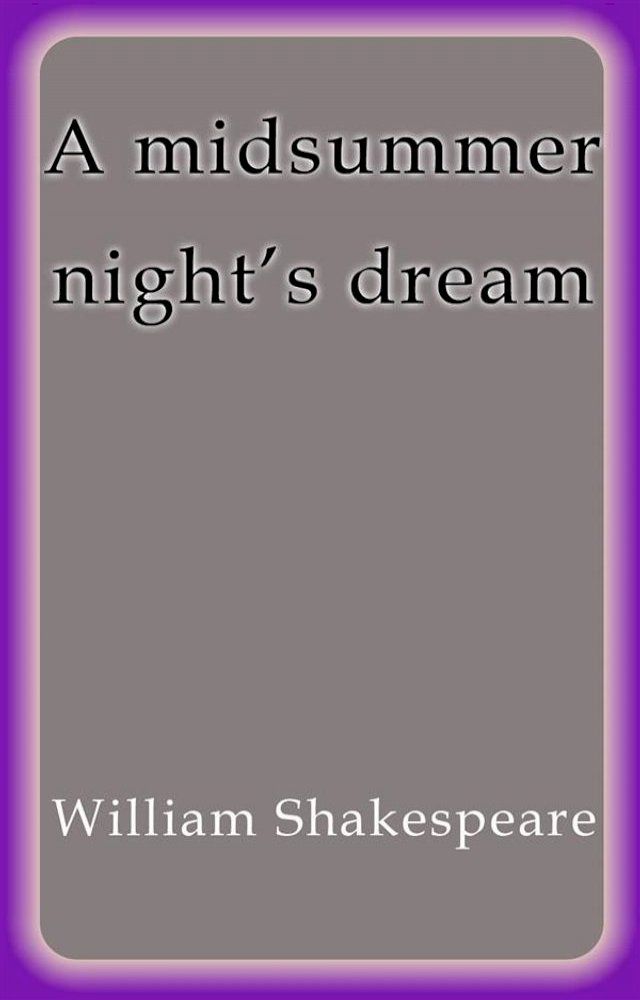  A midsummer night´s dream(Kobo/電子書)