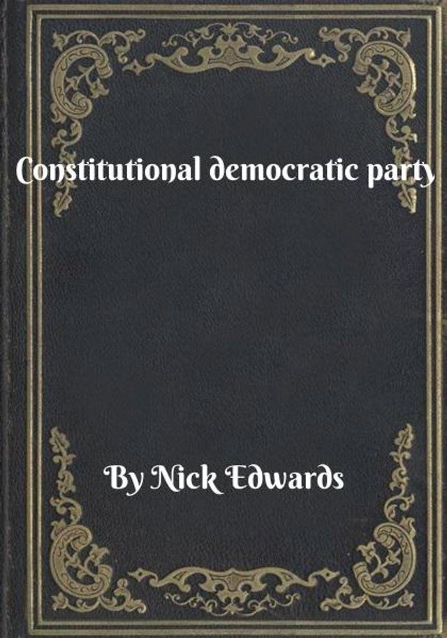  Constitutional democratic party(Kobo/電子書)