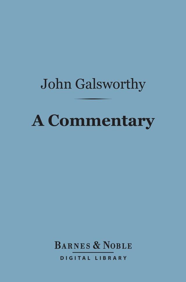  A Commentary (Barnes & Noble Digital Library)(Kobo/電子書)