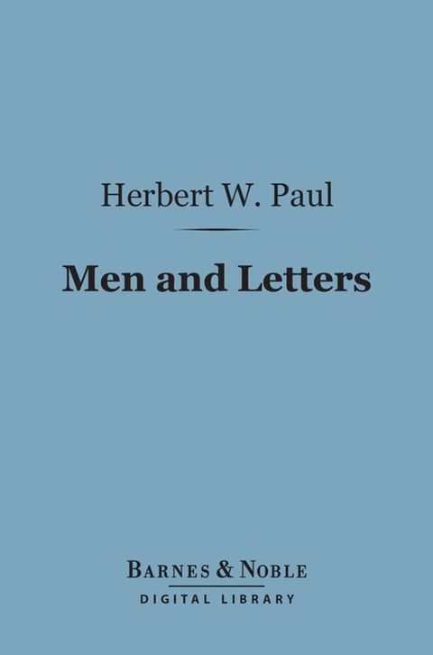 Men and Letters (Barnes & Noble Digital Library)(Kobo/電子書)