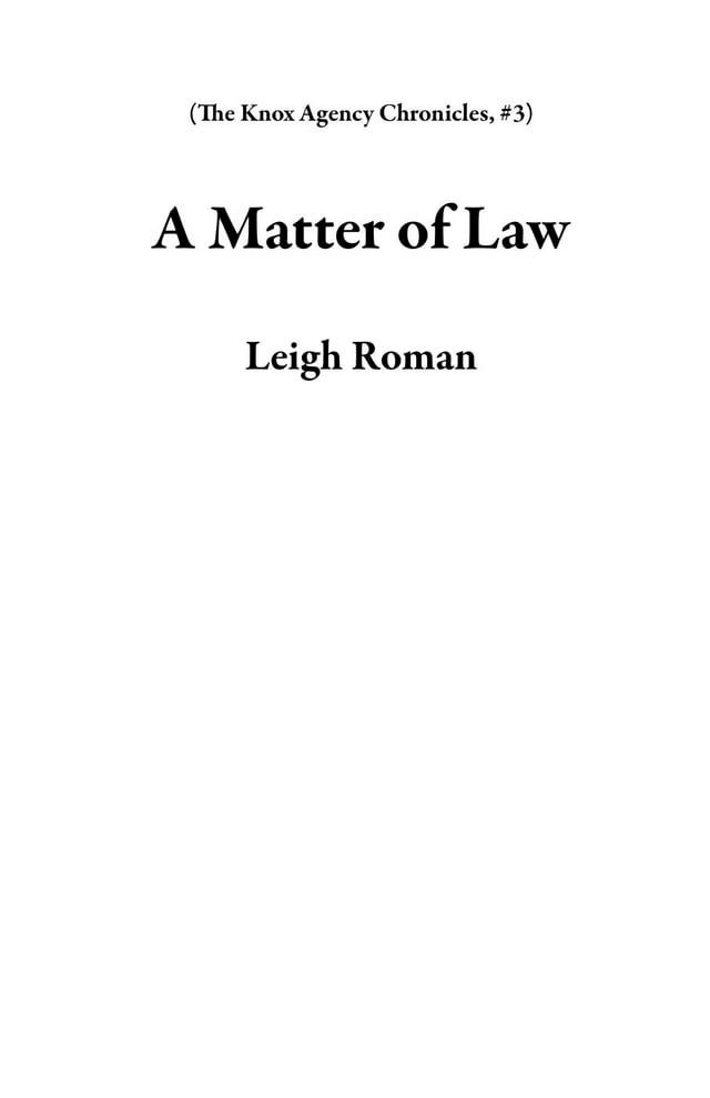  A Matter of Law(Kobo/電子書)