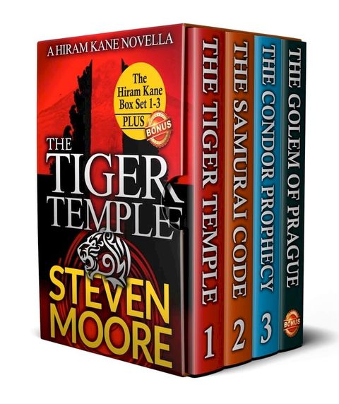 The Hiram Kane Adventures Box Set 1-3: The Tiger Temple, The Samurai Code & The Condor Prophecy (plus a bonus copy of The Golem of Prague)(Kobo/電子書)