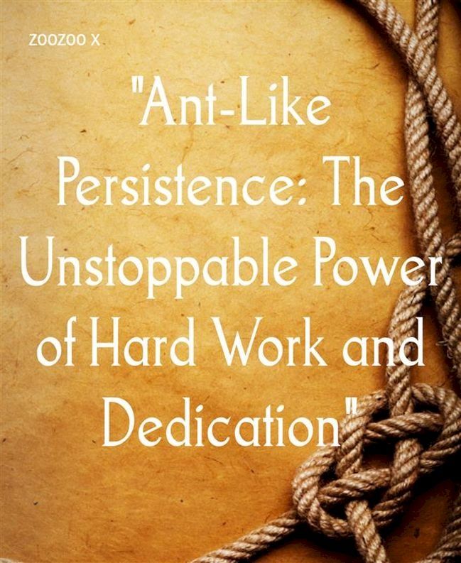  "Ant-Like Persistence: The Unstoppable Power of Hard Work and Dedication"(Kobo/電子書)