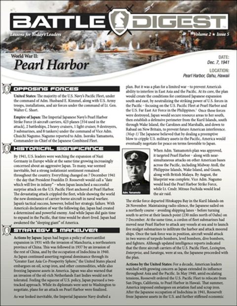 Battle Digest: Pearl Harbor(Kobo/電子書)