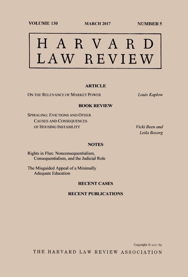  Harvard Law Review: Volume 130, Number 5 - March 2017(Kobo/電子書)