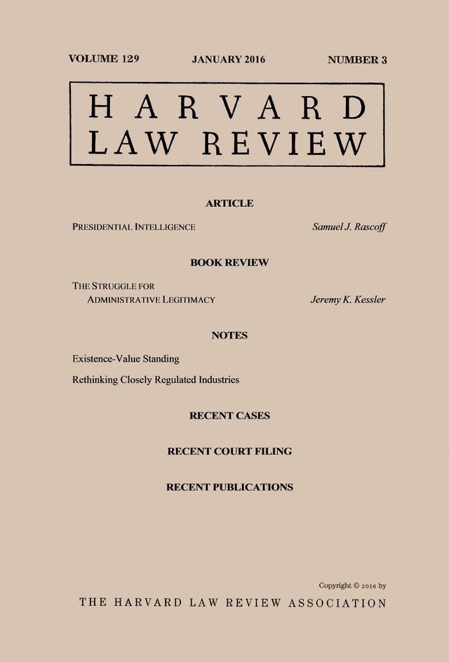  Harvard Law Review: Volume 129, Number 3 - January 2016(Kobo/電子書)