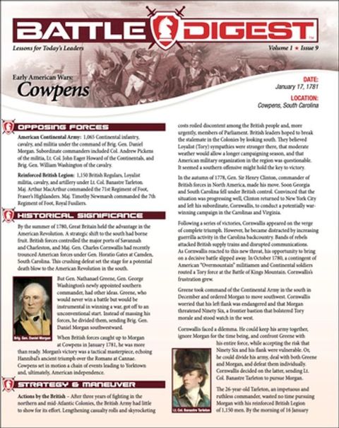 Battle Digest: Cowpens(Kobo/電子書)