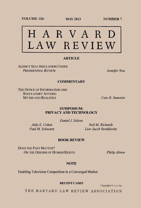 Harvard Law Review: Volume 126, Number 7 - May 2013(Kobo/電子書)