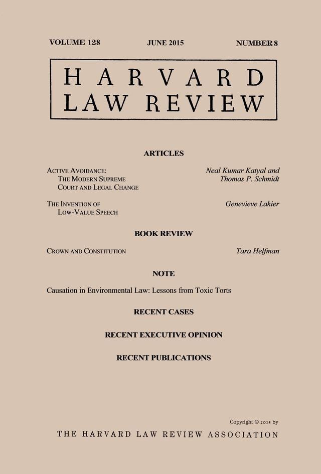  Harvard Law Review: Volume 128, Number 8 - June 2015(Kobo/電子書)