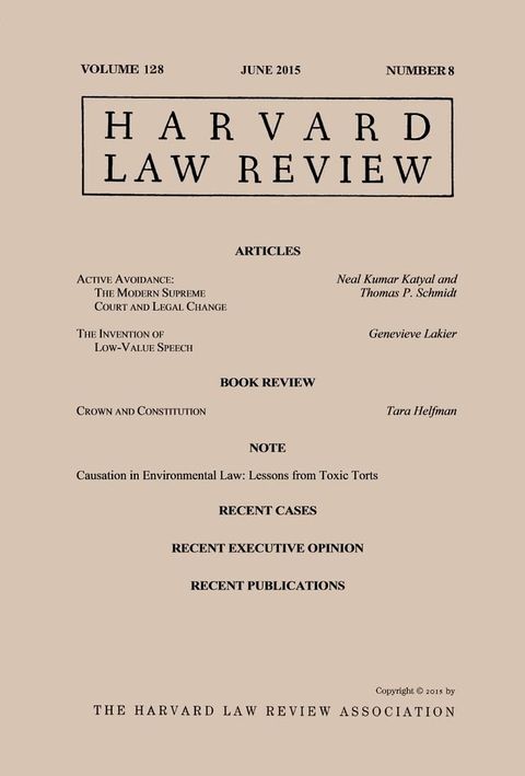 Harvard Law Review: Volume 128, Number 8 - June 2015(Kobo/電子書)