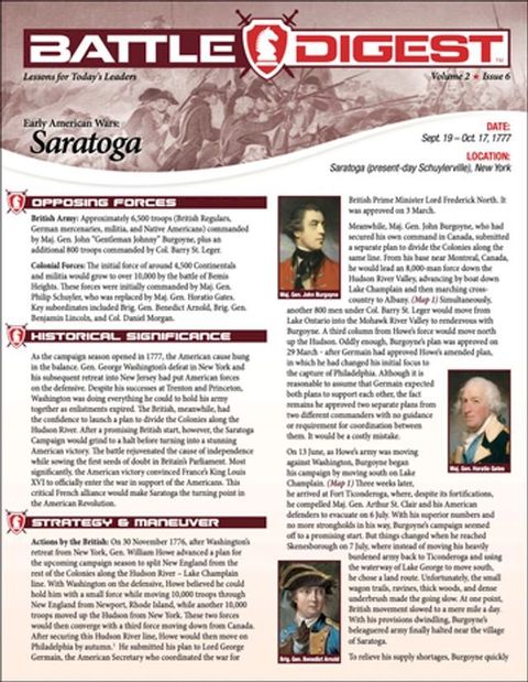 Battle Digest: Saratoga(Kobo/電子書)