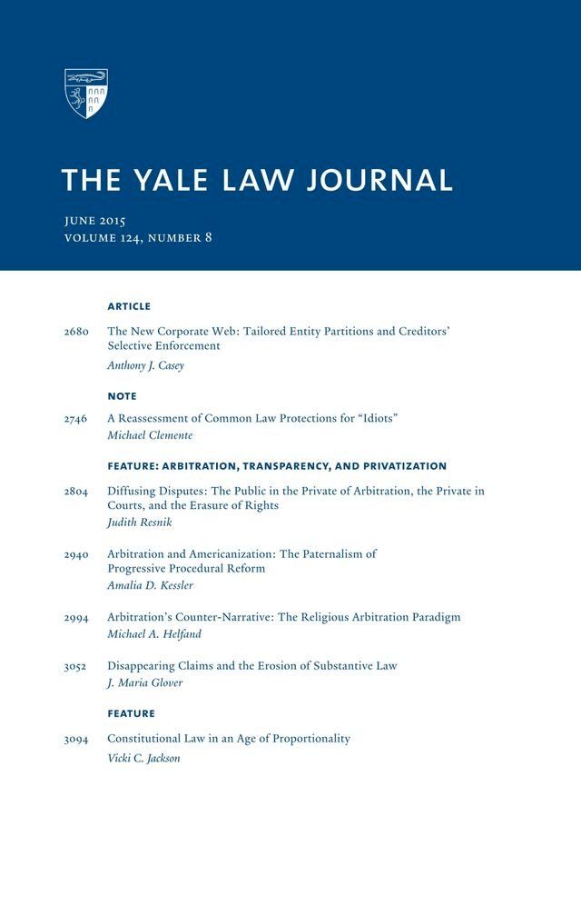  Yale Law Journal: Volume 124, Number 8 - June 2015(Kobo/電子書)