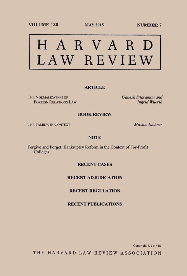  Harvard Law Review: Volume 128, Number 7 - May 2015(Kobo/電子書)