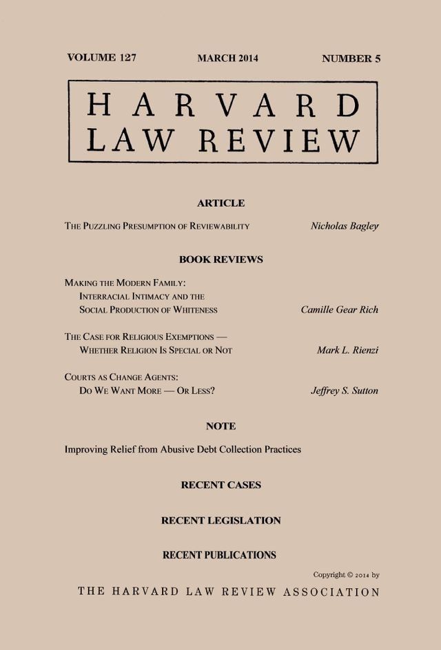  Harvard Law Review: Volume 127, Number 5 - March 2014(Kobo/電子書)