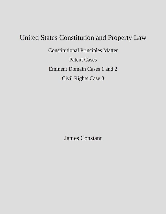  US Constitution and Property Law(Kobo/電子書)