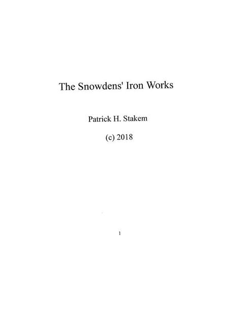 Snowden Iron Works(Kobo/電子書)