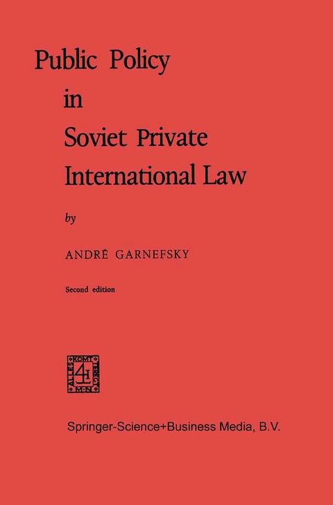 Public Policy in Soviet Private International Law(Kobo/電子書)