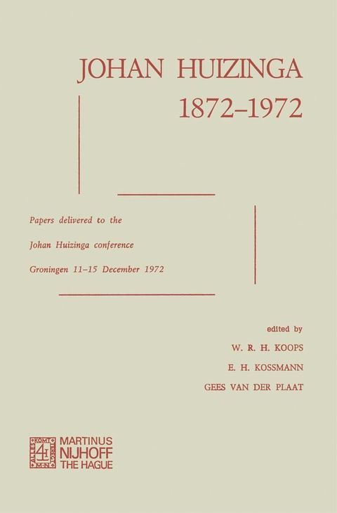 Johan Huizinga 1872–1972(Kobo/電子書)