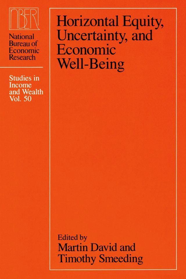  Horizontal Equity, Uncertainty, and Economic Well-being(Kobo/電子書)