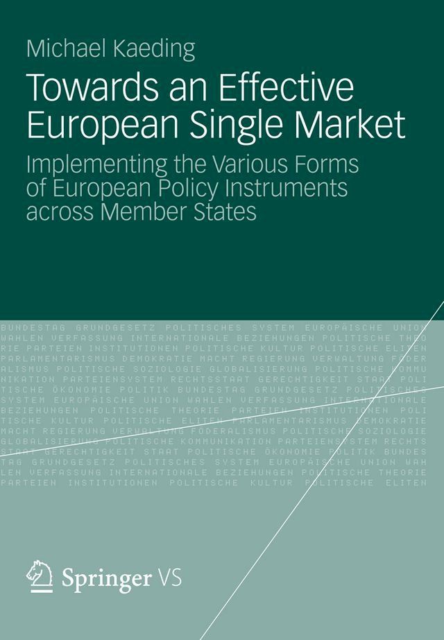  Towards an Effective European Single Market(Kobo/電子書)