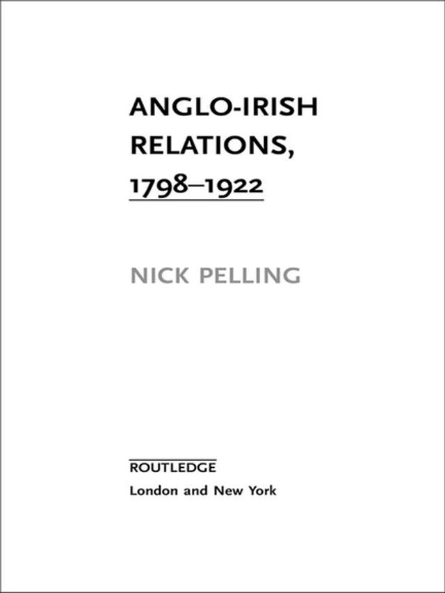  Anglo-Irish Relations(Kobo/電子書)