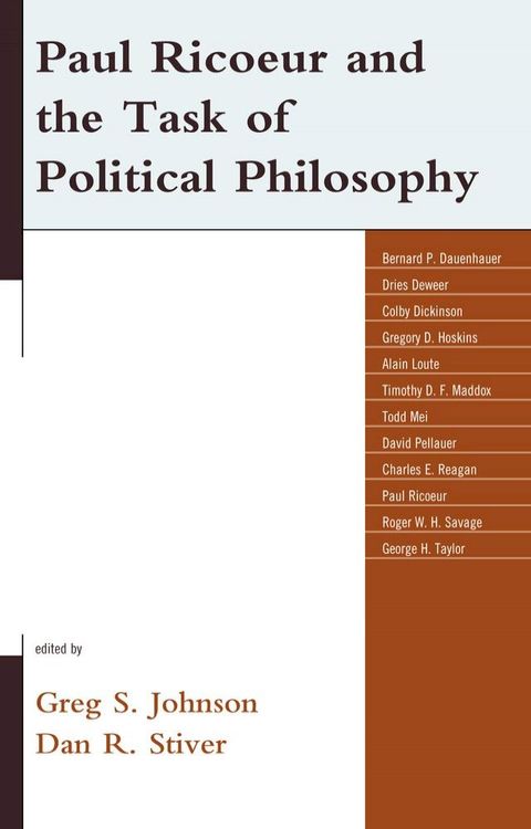 Paul Ricoeur and the Task of Political Philosophy(Kobo/電子書)