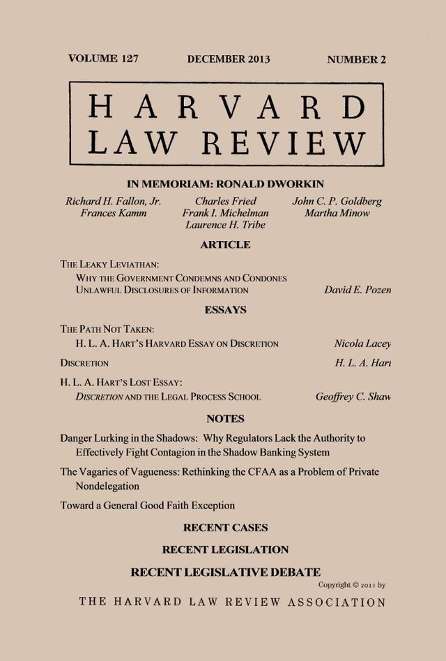  Harvard Law Review: Volume 127, Number 2 - December 2013(Kobo/電子書)