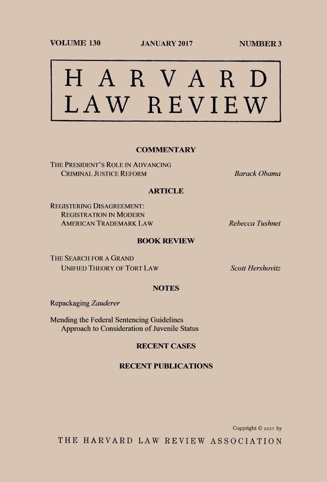  Harvard Law Review: Volume 130, Number 3 - January 2017(Kobo/電子書)