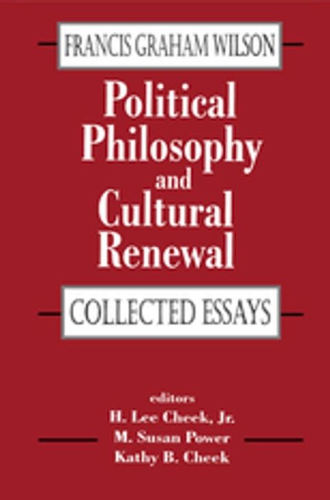 Political Philosophy and Cultural Renewal(Kobo/電子書)