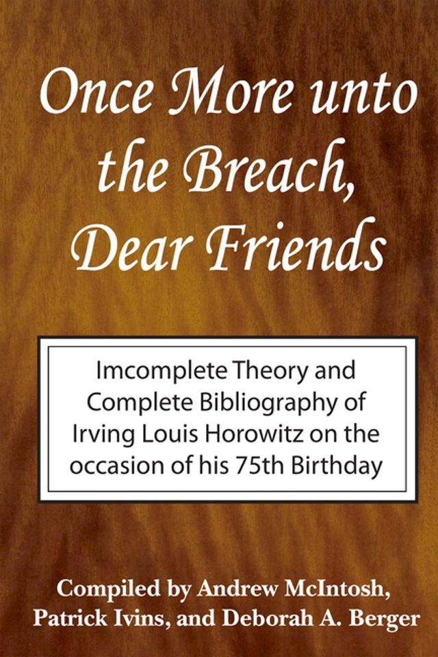  Once More Unto the Breach, Dear Friends(Kobo/電子書)