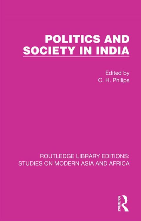 Politics and Society in India(Kobo/電子書)