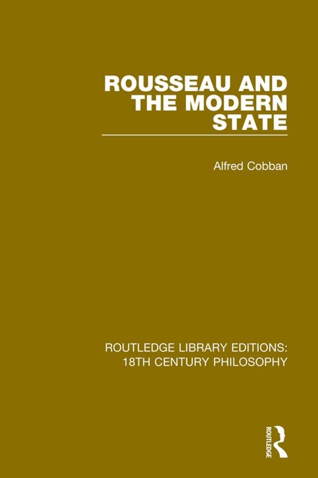  Rousseau and the Modern State(Kobo/電子書)