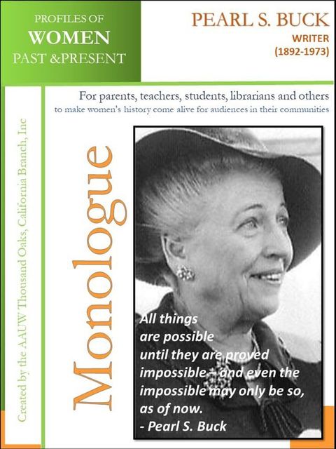 Profiles of Women Past & Present – Pearl S. Buck, Writer (1892-1973)(Kobo/電子書)