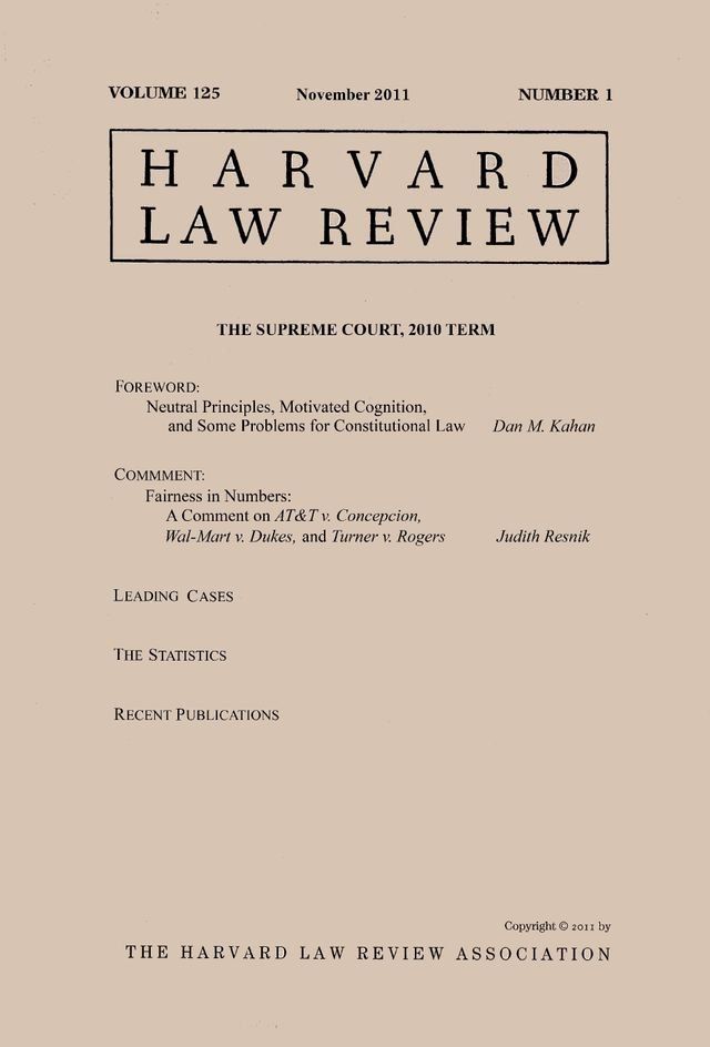  Harvard Law Review: Volume 125, Number 1 - November 2011(Kobo/電子書)