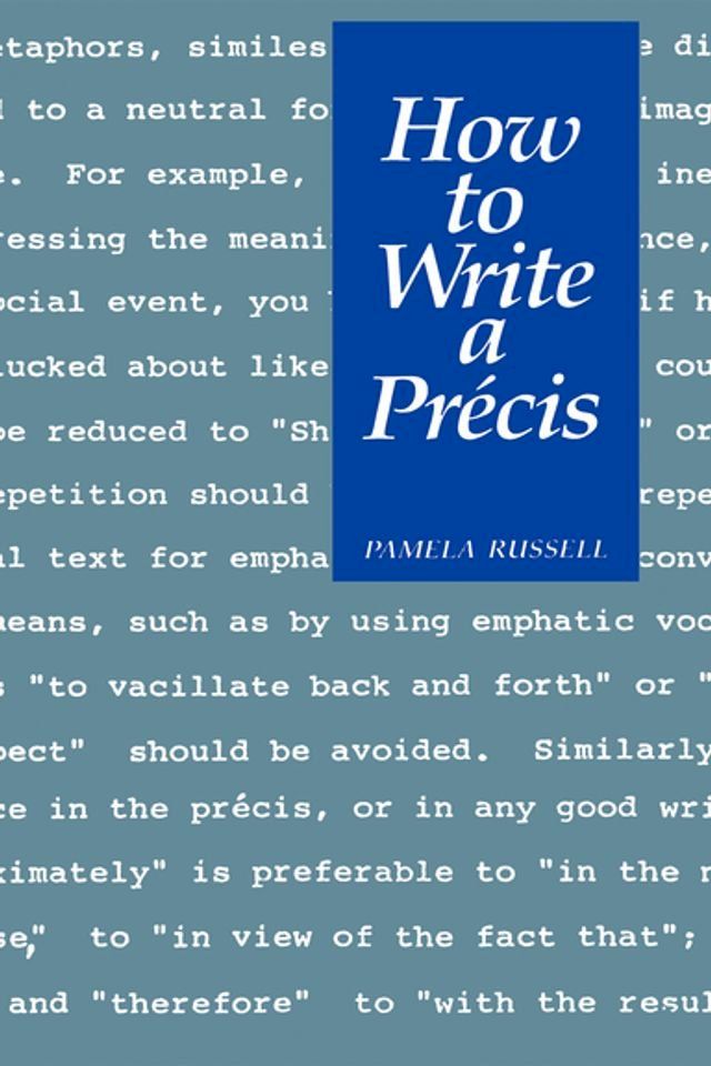  How to Write a Précis(Kobo/電子書)